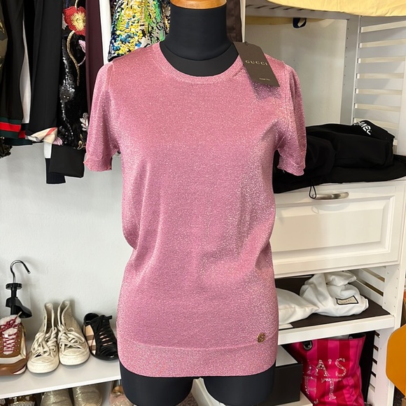 Gucci Tops - RETAIL $1200 Authentic NWT Pink Gucci top extra small to medium